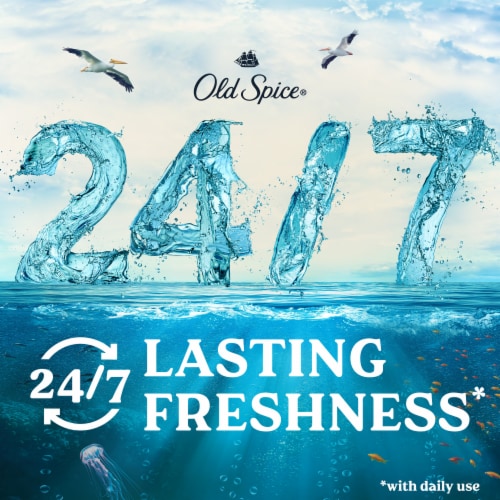 Old Spice for Men Antiperspirant Deodorant Invisible Solid Deep Sea with Ocean Element Scent Perspective: left