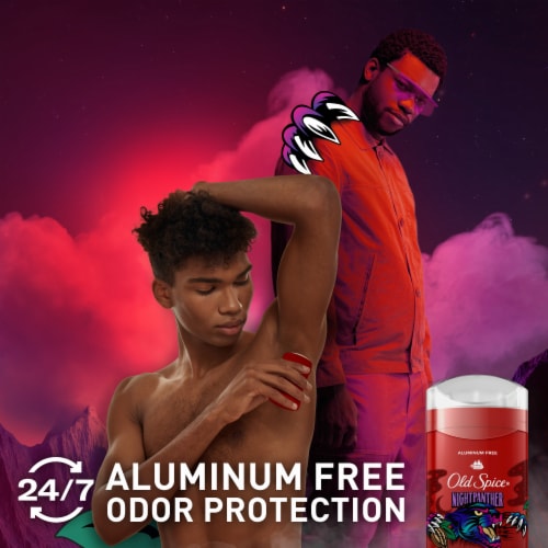 Old Spice Aluminum Free Wild Collection NightPanther 48 Hour Protection Deodorant Perspective: left