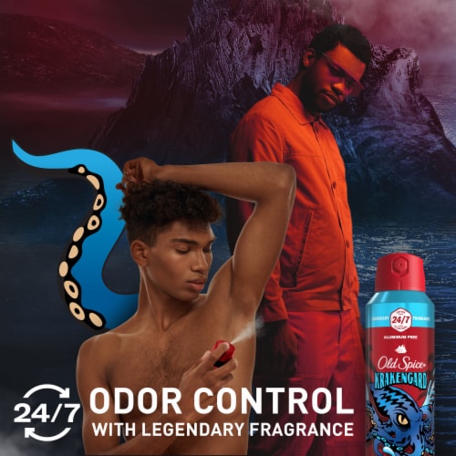 Old Spice for Men Aluminum-Free Body Spray Krakengard Scent 1-Pack Perspective: left