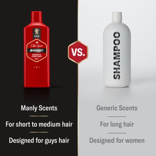 Old Spice Swagger 2in1 Shampoo and Conditioner Perspective: left