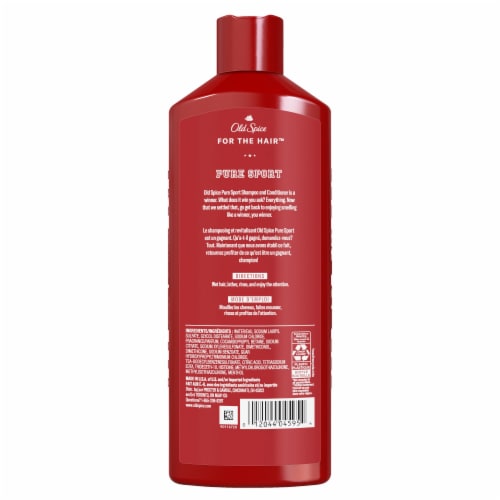 Old Spice Pure Sport 2in1 Shampoo and Conditioner Perspective: left