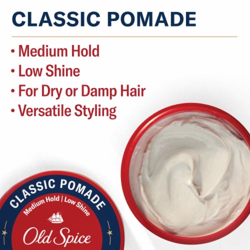 Old Spice Medium Hold No Shine Hair Styling Pomade for Men,  oz - Pay  Less Super Markets