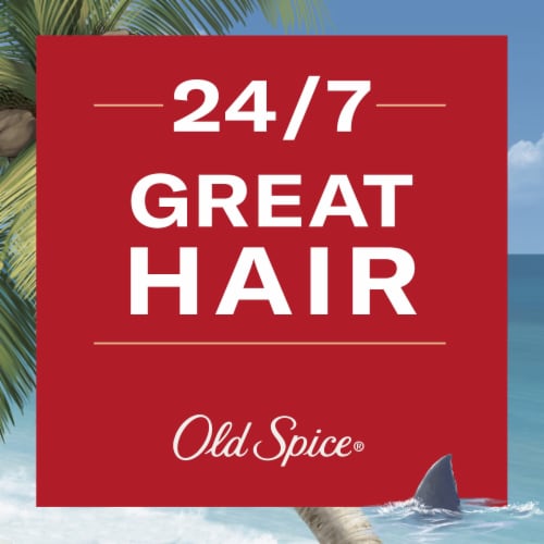 Old Spice Men's Fiji Hair Styling Pomade, Loose Hold, Low Shine Perspective: left