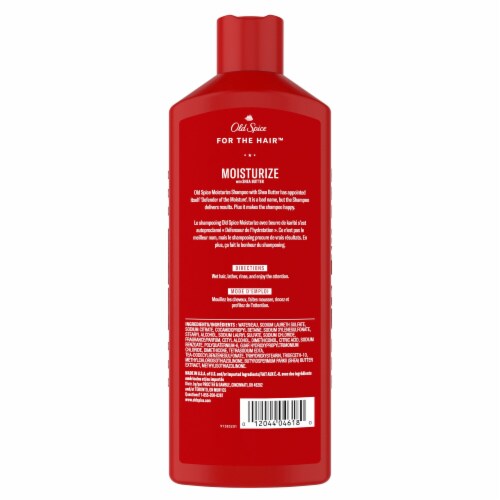 Old Spice Moisturize with Shea Butter Shampoo Perspective: left