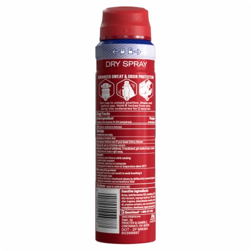 Old Spice Invisible Dry Spray Ultimate Captain Antiperspirant & Deodorant Perspective: left