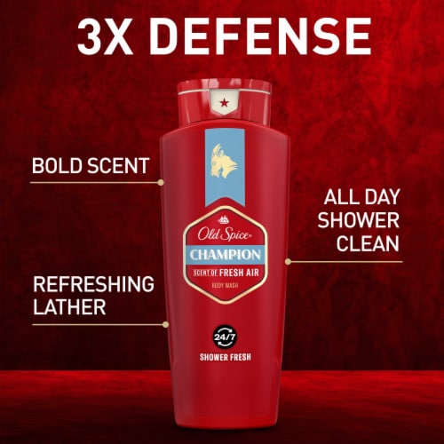 Old Spice Red Collection Champion Body Wash Perspective: left