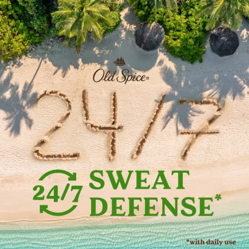 Old Spice Men's Antiperspirant & Deodorant Sweat Defense, Fiji Perspective: left