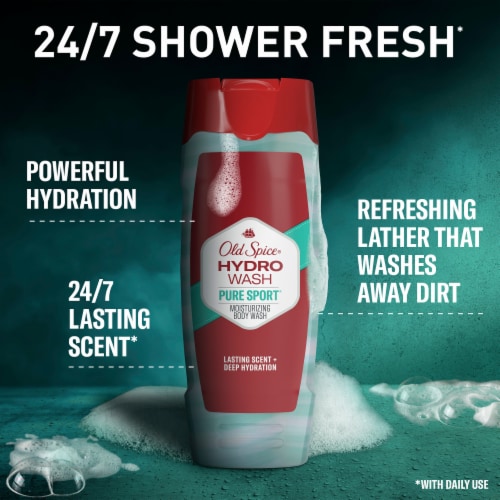 Old Spice Hydrowash Body Wash Puresportplus Perspective: left