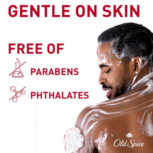 Old Spice Hydration Body Wash GentleMan's Blend Vanilla + Shae Deep Cleaning 24/7 Renewing Moisture Perspective: left