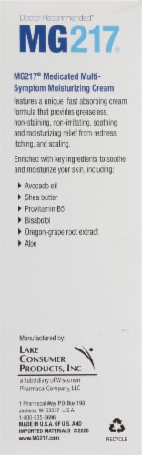 MG217 Psoriasis Multi-Symptom Moisturizing Cream Perspective: left