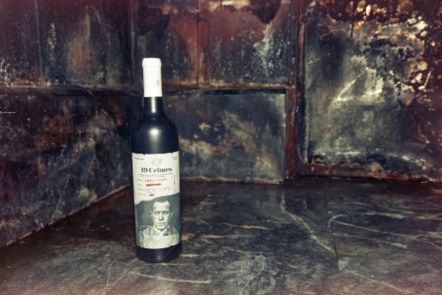 19 Crimes Cabernet Sauvignon Red Wine Perspective: left