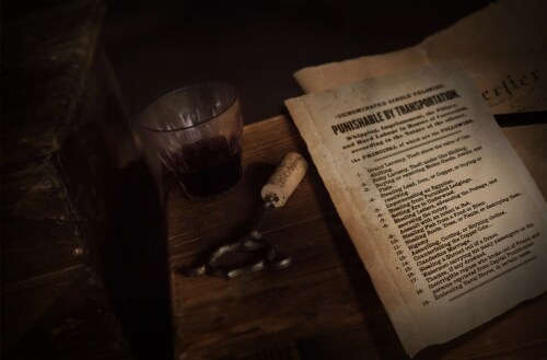 19 Crimes The Warden Red Blend Wine Perspective: left