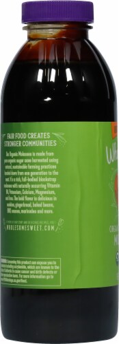 Wholesome Sweeteners Unsulphured Organic Molasses Perspective: left