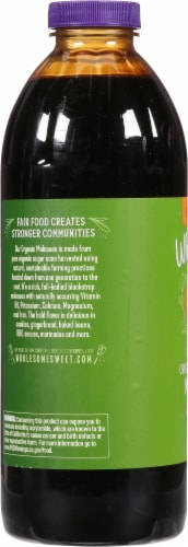 Wholesome™ Sweeteners Unsulphered Organic Molasses Perspective: left