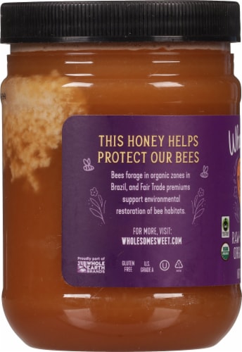Wholesome™ Sweeteners Organic Raw Unfiltered Honey Perspective: left