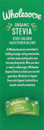 Wholesome Sweeteners Organic Stevia Packets Perspective: left