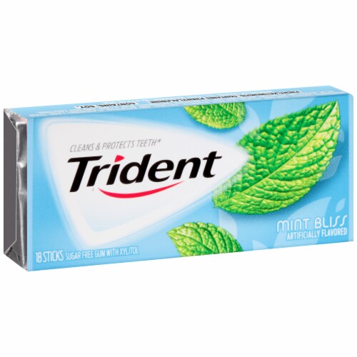 Trident Mint Bliss Gum Perspective: left
