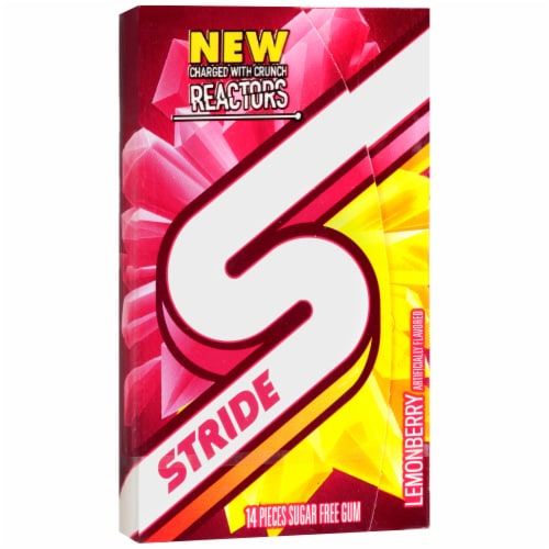 Stride Lemonberry Gum Perspective: left