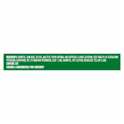 Trident Spearmint Sugar Free Gum Perspective: left
