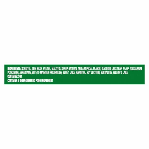 Trident Spearmint Sugar Free Gum Perspective: left