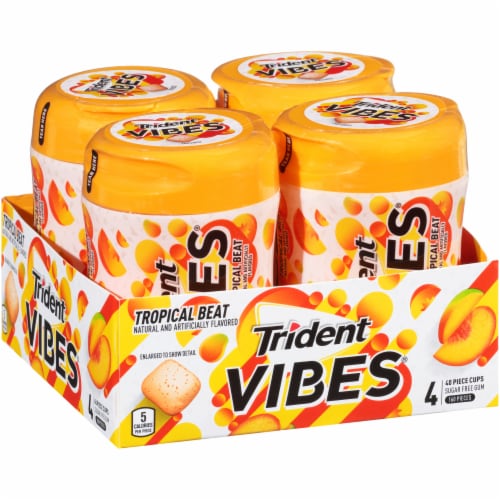 Trident Vibes Tropical Beat Gum Perspective: left