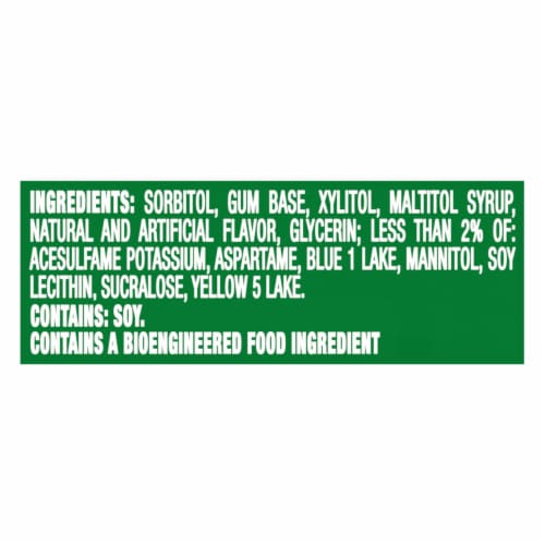 Trident Spearmint Sugar Free Gum Pocket Packs Perspective: left