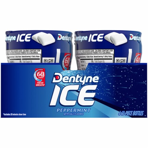 Dentyne Ice Peppermint Sugar Free Gum Perspective: left