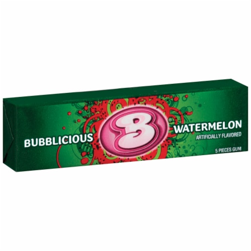 Bubblicious Watermelon Gum Perspective: left