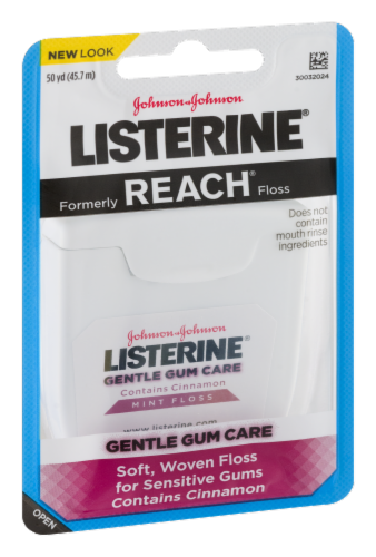 Listerine Gentle Gum Care Cinnamon Mint Floss, 50 yd - Food 4 Less