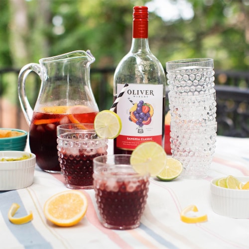 Oliver Winery Sangria Classic Wine Perspective: left