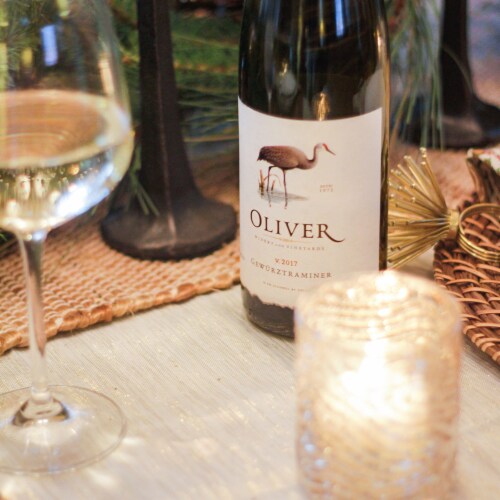Oliver Gewurztraminer Indiana White Wine Perspective: left