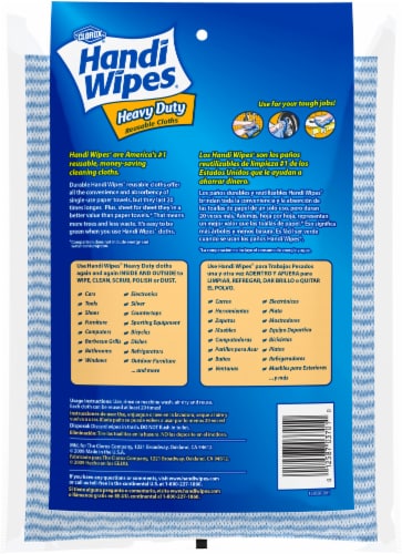 Clorox Handi Wipes Heavy Duty Reusable Cloths Perspective: left