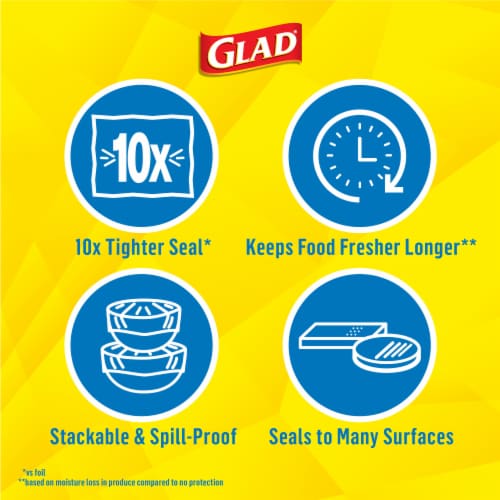 Glad Press'n Seal Plastic Food Wrap Perspective: left
