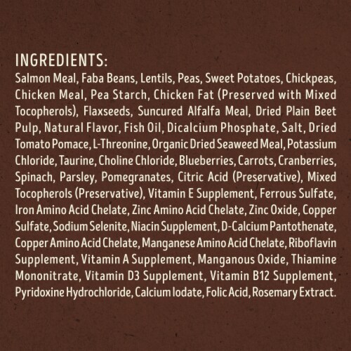 Supreme Source Grain-Free Super-Premium Salmon Meal and Sweet Potato Recipe Dog Food Perspective: left
