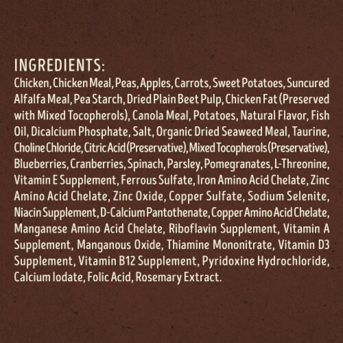 Supreme Source Grain-Free Super-Premium Chicken, Apple and Carrot Recipe Dog Food 11 lb Perspective: left