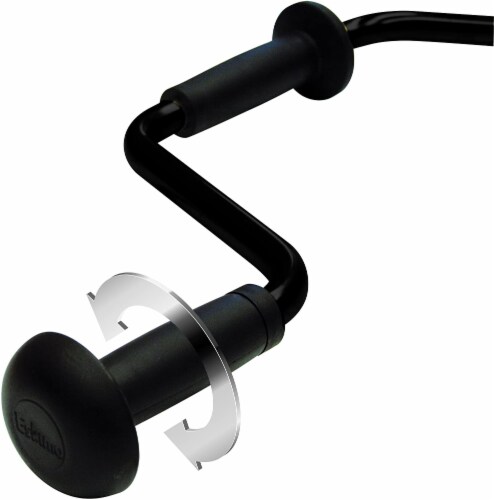 Eskimo® Stainless Steel Ice Fishing Hand Powered Manual Auger Bit with Handle Perspective: left