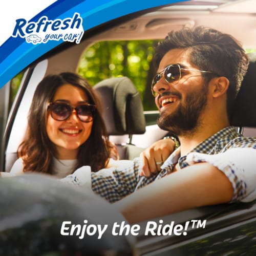 Refresh Your Car!® Scented Gel Can Air Freshener Fresh Linen Scent Perspective: left