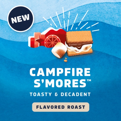 Seattle’s Best Coffee Campfire S'mores Flavored Roast Ground Coffee Perspective: left