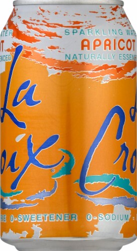 LaCroix® Apricot Flavored Sparkling Water Cans Perspective: left