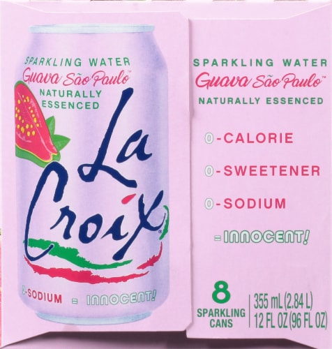 LaCroix® Guava Flavored Sparkling Water Cans Perspective: left