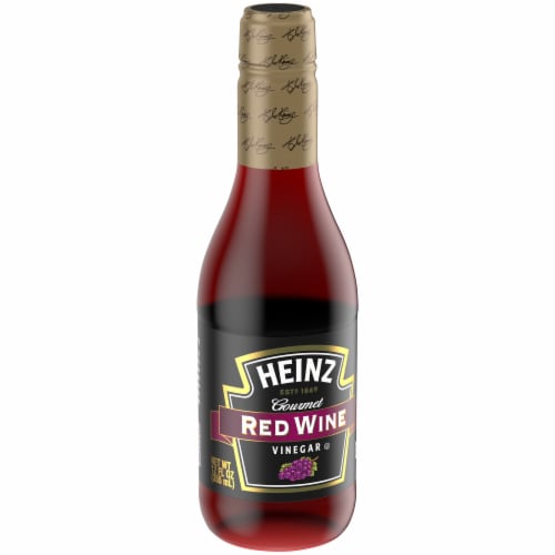 Heinz Gourmet Red Wine Vinegar, Bottle Perspective: left