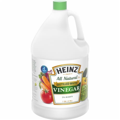 Heinz All Natural Distilled White Vinegar with 5% Acidity Perspective: left