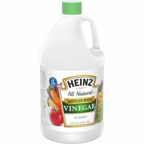 Heinz All Natural Distilled White Vinegar with 5% Acidity Perspective: left