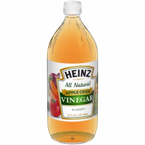 Heinz All Natural Apple Cider Vinegar with 5% Acidity Perspective: left