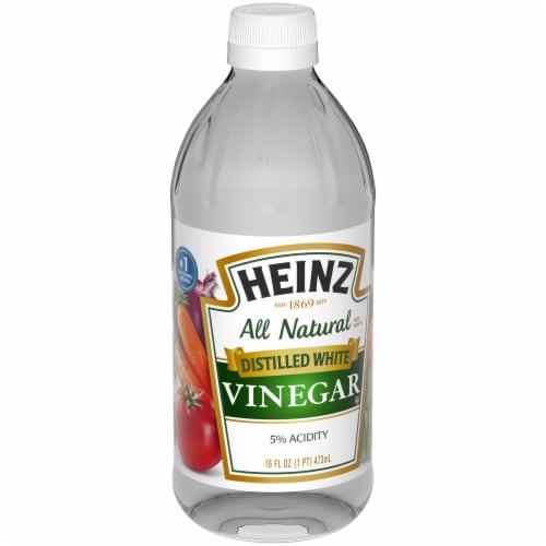 Heinz All Natural Distilled White Vinegar with 5% Acidity, Bottle Perspective: left