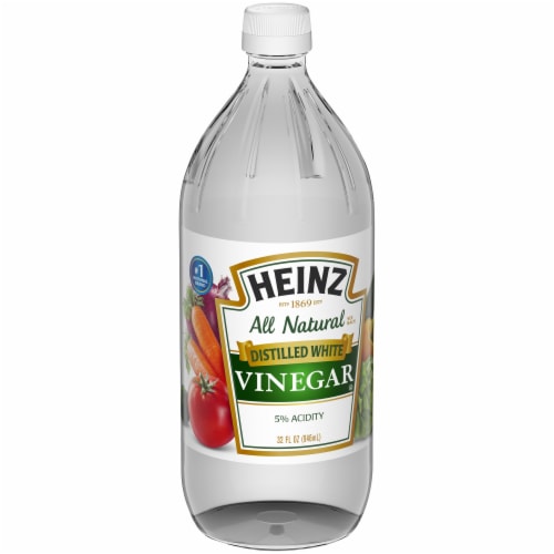 Heinz All Natural Distilled White Vinegar with 5% Acidity Perspective: left