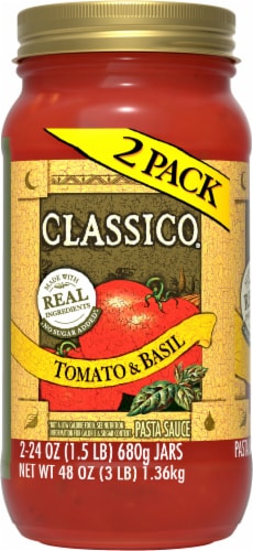 Classico® Tomato & Basil Pasta Sauce Perspective: left