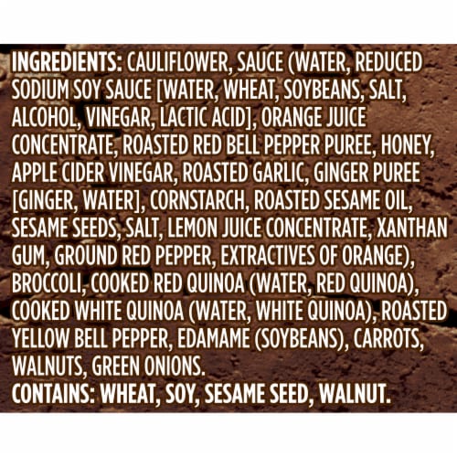 Fat Rabbit Orange Cauliflower Renegade Frozen Meal Perspective: left