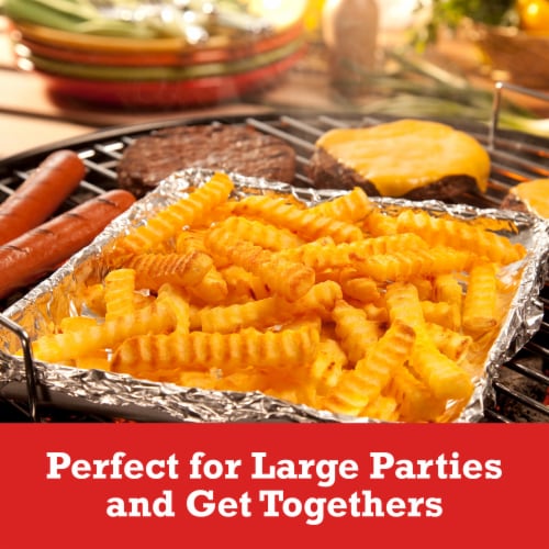 Ore-Ida Golden Crinkles French Fries Fried Frozen Potatoes Perspective: left