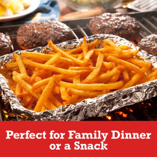 Ore-Ida Zesty Straight-Cut Seasoned French Fried Potatoes Perspective: left